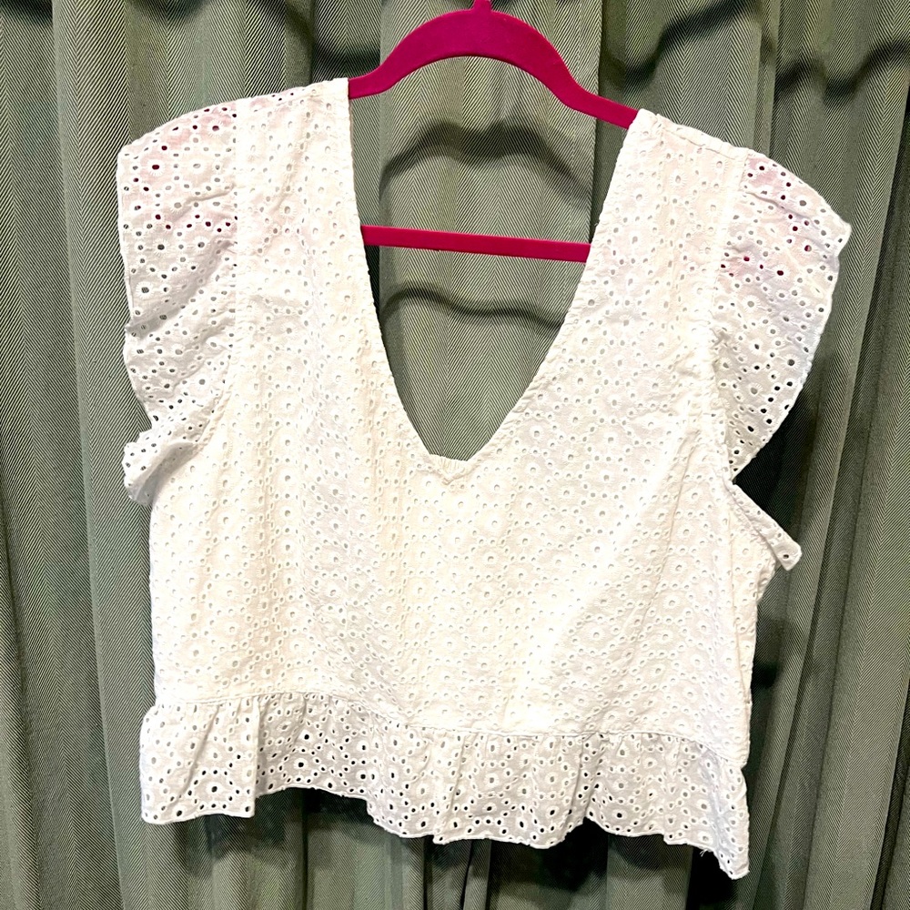 Wild Fable cropped peplum